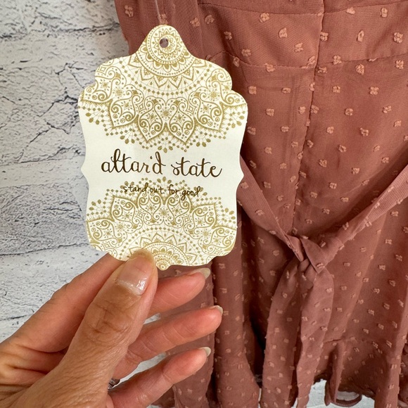 ALTAR’D STATE Dark Mauve Women’s Mini Dress Size Small - Picture 7 of 9